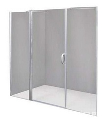 Душевая дверь в нишу Bliss L, 1594-1620 мм, распашная, профиль хром, стекло прозрачное XX