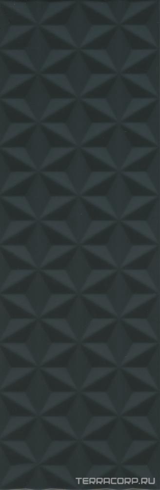 Керамическая плитка Kerama Marazzi Диагональ черный структура обрезной 25x75 Черный, фото 4