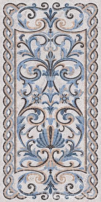 Мозаика Kerama Marazzi Ковры Мозаика синий декорированный лаппатированный 119.5х238.5 Синий, фото 4