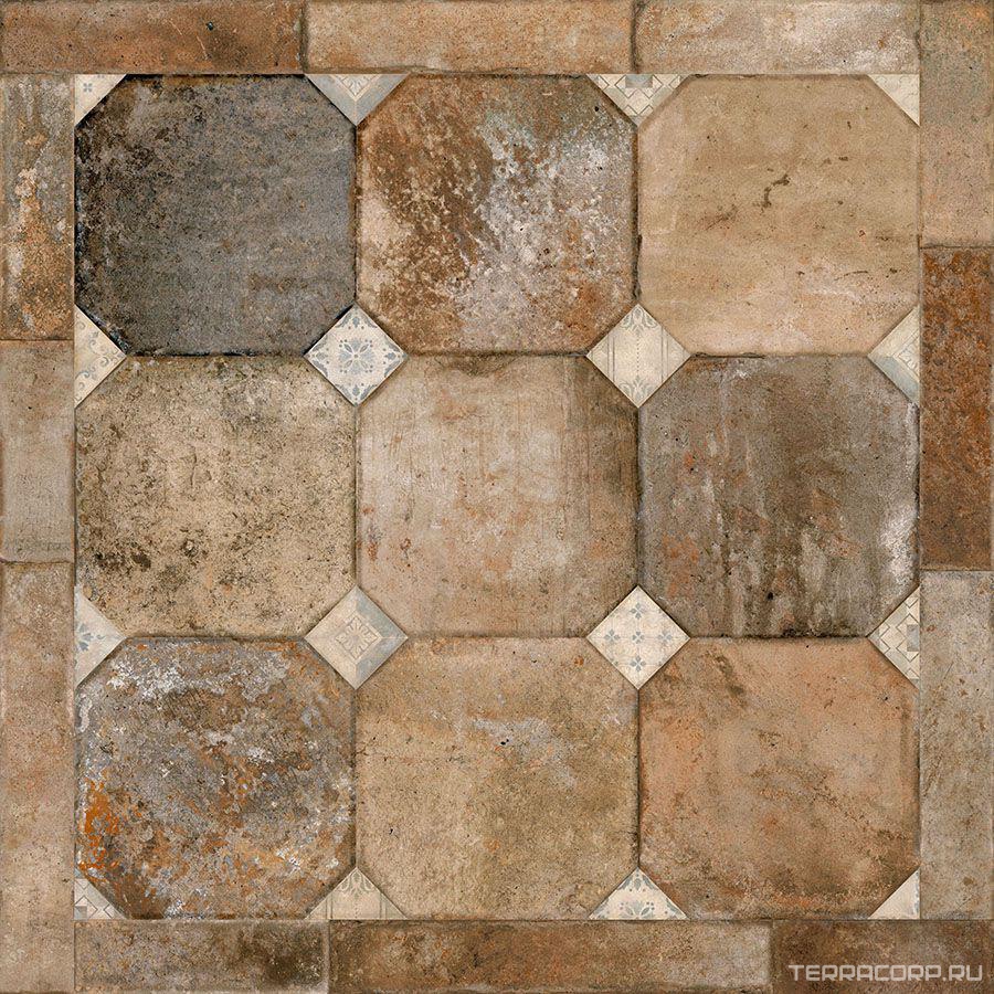 Керамогранит Sant Agostino Terre Nuove Opera Brown 6060 Ret (п.п.) 60x60 Коричневый, фото 3