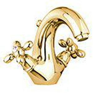 Смеситель для раковины, с д/к,  (цв.золото),  ZZ Fima Carlo Frattini Chic F5041OR