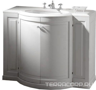 Тумба напольная 105хh85х67см (столешница Bianco Carrara, раковина в комплекте), цвет Offwhite,  ZZ Devon & Devon Clarence EFCLAROFBI