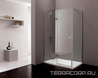 Душевой уголок 1200х900хh1950мм, прямоугольный, "Правый"/ "Левый" распаш. дверь, с неподв.стенкой (стекло прозр. 6мм, фурн/хром),  ZZ Cezares Verona VERONA-W-AH-1-120/90-C-Cr