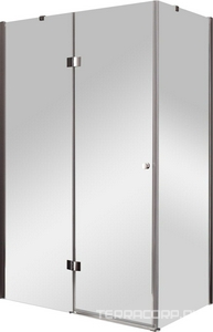 Душевой уголок 1200х900хh1950мм, прямоугольный, "Правый"/ "Левый" распаш. дверь, с неподв.стенкой (стекло прозр. 6мм, фурн/хром),  ZZ Cezares Verona VERONA-W-AH-1-120/90-C-Cr