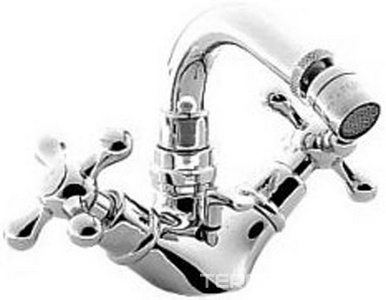 Смеситель для биде, поворотный излив, с д/к, (цв.хром),  ZZ 3M Romantica 3626 CC VE