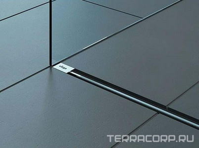 Вставка (решетка) для дренажного канала, 300-1200мм, (металл глянцевый),  ZZ Viega Advantix Vario 686291