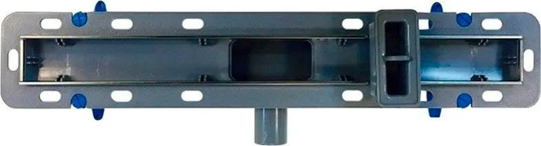 Дренажный канал в сборе, (сифон с гидрозатвором 0,4 л/с решетка PERLE 700мм, нерж. сталь, монтажная глубина 65-105мм), WINKIEL/ ZZ Winkel Ekoline WDO-700-03-4402