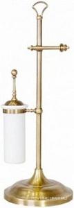 Гарнитур для туалета, напольный, свободностоящий (ёрш и держатель для т/б), (латунь)  ZZ Devon & Devon Single SL12OT