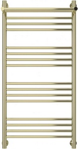 Полотенцесушитель "+" 1000x500 мм, прямая перекладина, с полкой, подключ. 3/4, комплектующие в комплекте, цв.шампань ZZ Сунержа Богема 020-0223-1050