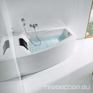 Акриловая ванна HALL 150х100 см, левая, (БЕЗ монтажного комплекта и панели) ZZ Roca Hall ZRU9302864