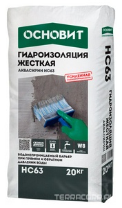 Жесткая гидроизоляция ОСНОВИТ АКВАСКРИН HC63 (Т-63) 20 кг.ПП ZZ Основит HC63 Акваскрин n065335