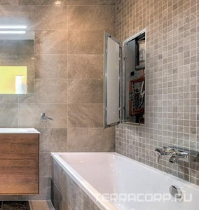 Люк сантехнический ревизионный  350(в)x50(ш) см, открывание нажатием, ключ для регулировки в комплекте  ZZ Люкер AL-KR AL-KR 35/50