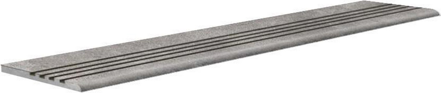 Ступени Kerama Marazzi Про Стоун СТУПЕНЬ Стандарт Проходная Про стоун серый обрезной (n059456) 29.6x119.5 Серый 