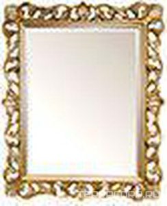 Зеркало прямоугольное в дерев. резной раме 100х85см, (верт./гориз. монтаж), (цв. oro/brillante), крепёж в компл., Tiffany ZZ Tiffany Универсал TW03845 oro/brillante