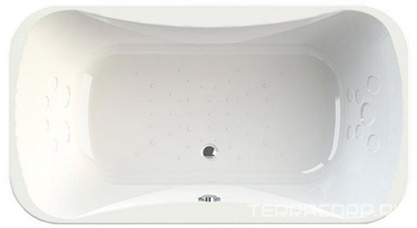 Ванна акриловая "ЛИОН", 2000х1100x700 мм, каркас и слив-перелив в компл., БЕЗ панели XX