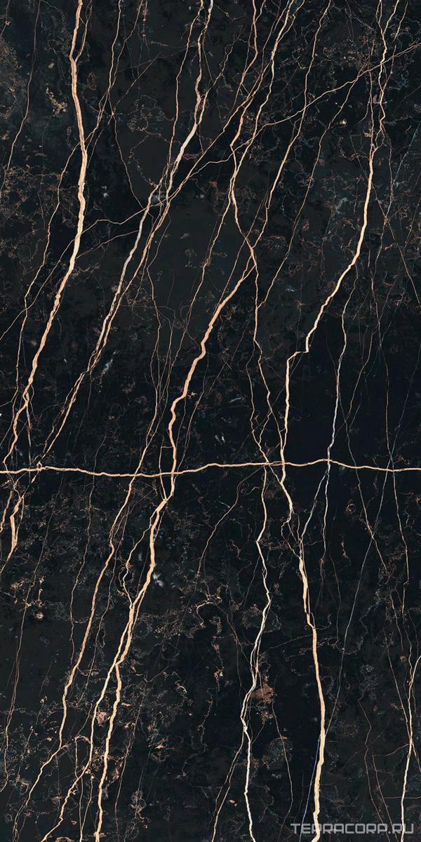 Керамогранит Florim Magnum Prexious of REX Thunder Night Glossy 160x320 Черный, фото 4