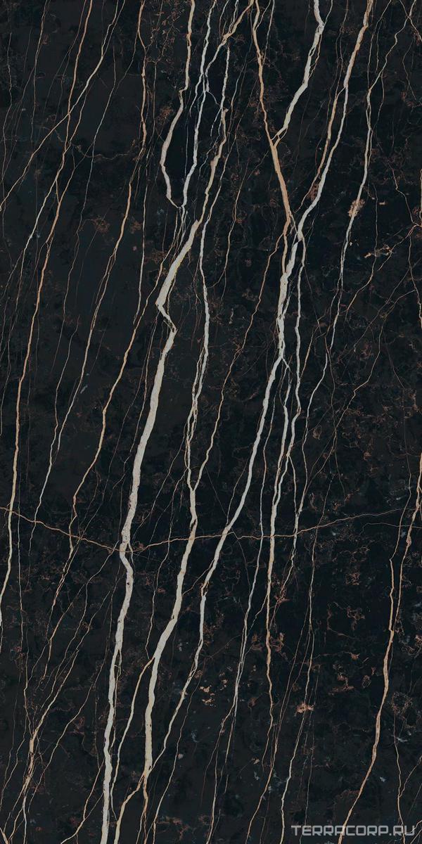 Керамогранит Florim Magnum Prexious of REX Thunder Night Glossy 160x320 Черный, фото 6
