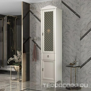 Пенал  напольный 400*1980*390 мм, правый, цвет слон.кость ZZ Opadiris Виктория Z0000012696