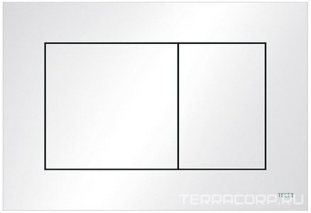 Панель смыва с двумя клавишами, (пластик цв. белый глянц., антибактериальное покрытие),  ZZ Tece TECEnow 9240405