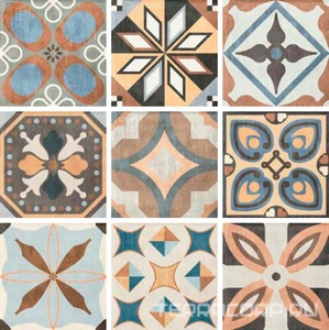 Керамогранит Sant Agostino Patchwork  Colors Mix 9 видов  20x20 Комбинированный 