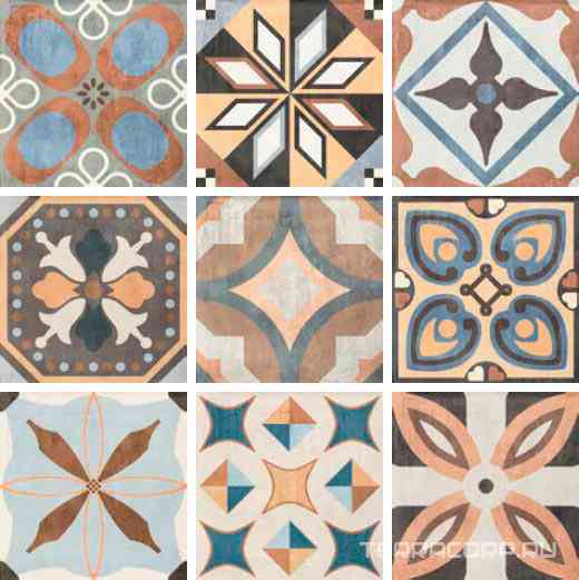 Patchwork Colors Mix 9 видов ZZ  |20x20