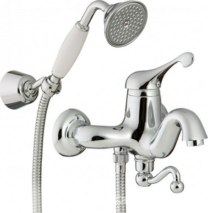 Смеситель для ванны, (лейка д/д, шланг, кронштейн 2шт. в компл.), (цв. хром),  ХХ 3M Piccadilly 2102 CC