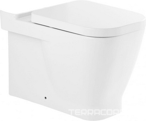 Чаша напольного унитаза, 62,4,x35см, безободковый Rimflush, без бачка арт.1341110LM и сиденья, Look ZZ