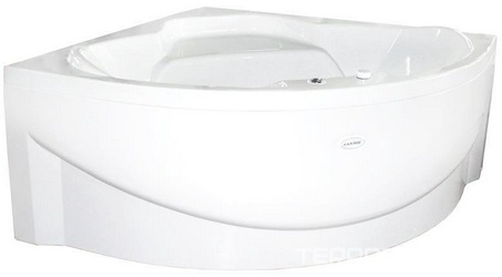 Ванна акрил. "ЭЛДЖИН", 1490х1490, фронт.панель, АМ, контроллер 100, слив-перелив, хром ZZ