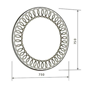 Зеркало " Spirale Light"- 75см, с диодной подсветкой KL 1Marka Belle Belle / Spirale Light