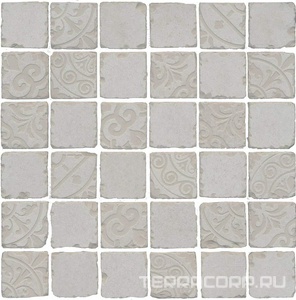 Керамогранит Kerama Marazzi Про Фьюче  серый светлый мозаика дек. SAB+BR (гр.) 30x30 ZZ Серый 
