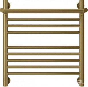 Полотенцесушитель "+" 500*500 мм + 1 прямая полка,  подключ. 3/4, комплектующие в комплекте, цв. состаренная бронза ZZ Сунержа Богема 05-0223-5050