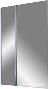 Штора на ванну 1090-1115xh1500мм с неподв.сегм.,"Левая" крепёж слева, поворотная, (стекло прозр.6мм, проф.серебр.глянц.), Atea ZZ Kermi Filia XP AT DT L 11015 VAK