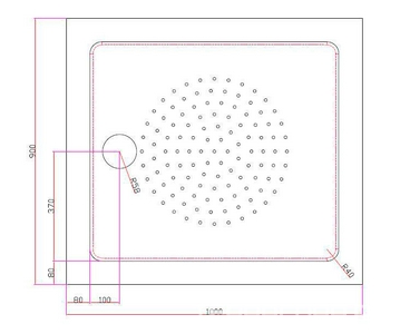 Поддон душевой 1000х900h150мм, прямоугольный, отв. слива 90мм, (сифон крышка цв.хром, мет каркас, ножки в компл.), акрил цв.белый, Cezares ZZ Cezares Универсал TRAY-A-AH-100/90-15-W