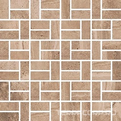 Mosaico Bricks Noce Pat/Rett 2x5 ZZ |30x30