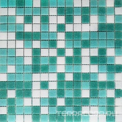 Мозаика MDA433 (чип 2x2 мм) бирюзовый микс ZZ|32.7x32.7