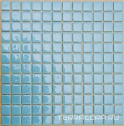 Мозаика 25FL-M-044 (голубой 10%) бассейновая (чип 2.5x2.5) ZZ|31.5x31.5