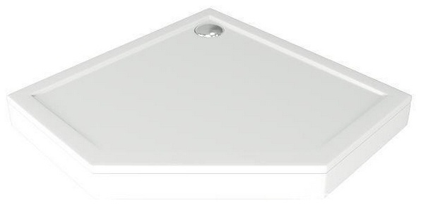 Поддон "" 90*90, плоский, литьевой мрамор, без сифона ZZ Bas Пента ПН00062