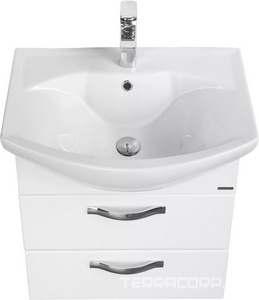 Тумба подвесная  50 M 470x542x309 мм, цвет белый глянец, без раковины Smile, крепеж в комплекте ZZ Aquaton Ария 1A140001AA010