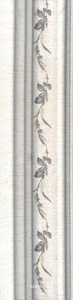 Керамическая плитка Kerama Marazzi Кантри Шик Багет  белый декорированный5x20 ZZ Белый 