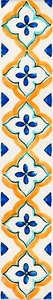 Керамическая плитка Kerama Marazzi Капри Бордюр  майолика А3503.6х20 Комбинированный 