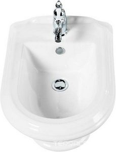 Биде подвесное 396х540мм, с 1 отв. д/смесителя,  ZZ Cezares King Palace CZR-618-TH