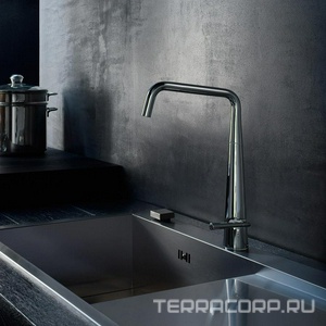 Смеситель для кухни, с выдвижным душем, (цв.хром),  ZZ Nobili Likid LK00113CR