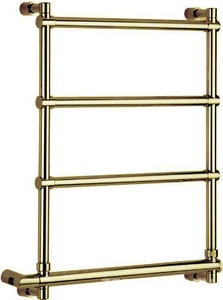 Полотенцесушитель 570(500)хh660x105мм, (эл.+Box, подключение слева!), (цв.English Gold), Margaroli ZZ Margaroli Sole 542-570x656-470/4M+Box (English Gold / эл + Box СЛЕВА)