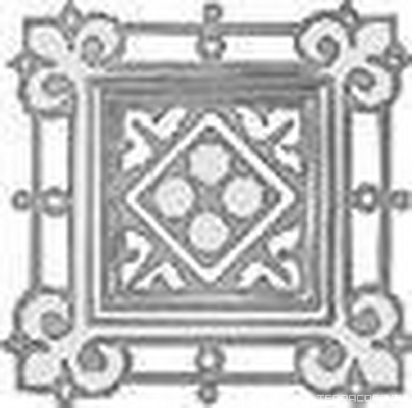 Керамогранит Grasaro Classic Marble Вставка Tako t04 l7x7 Белый