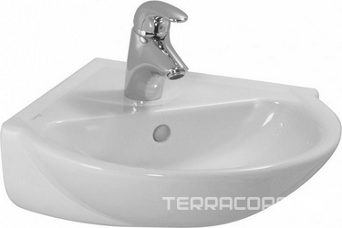 Раковина угловая, 350х350хh155мм, c 1 отв.д/смесителя, (цв. белый), Pro ZZ