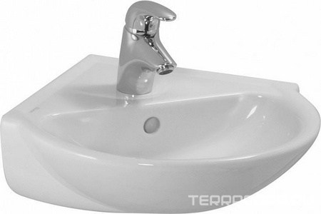 Раковина угловая, 350х350хh155мм, c 1 отв.д/смесителя, (цв. белый),  ZZ Laufen Pro 8.1695.6.000.104.1