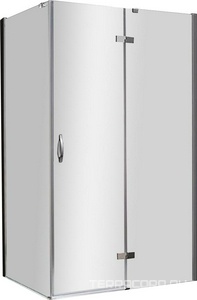 Душевой уголок1200х800х1950 мм, стекло-прозр, профиль-хром,  ZZ Cezares Bergamo BERGAMO-W-AH-1-120/80-C-Cr-R