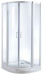 Cтекла для душ.уголка Sense-80см (арт.W75E-225-080WF), профиль белый, мат. стекло  XX