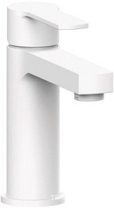 Смеситель для раковины, с д/к, (цв.белый матовый),  ZZ Cezares Ovest OVEST-LSM1-BIO