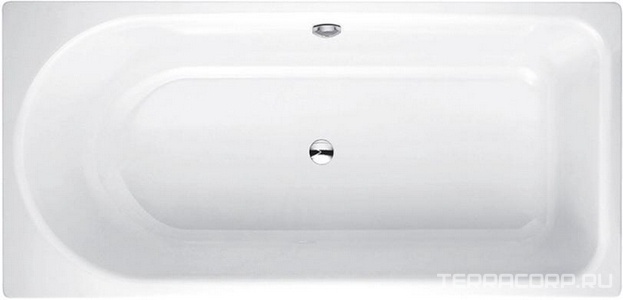 Ванна 170х80хh45см, перелив сзади, с шумоизоляц, (БЕЗ ножек арт.B23-1500 и удлинённого слива-перелива), (цв.белый с антислип, с Glaze Plus),  ZZ Bette Ocean 8765-000 PLUS, AR